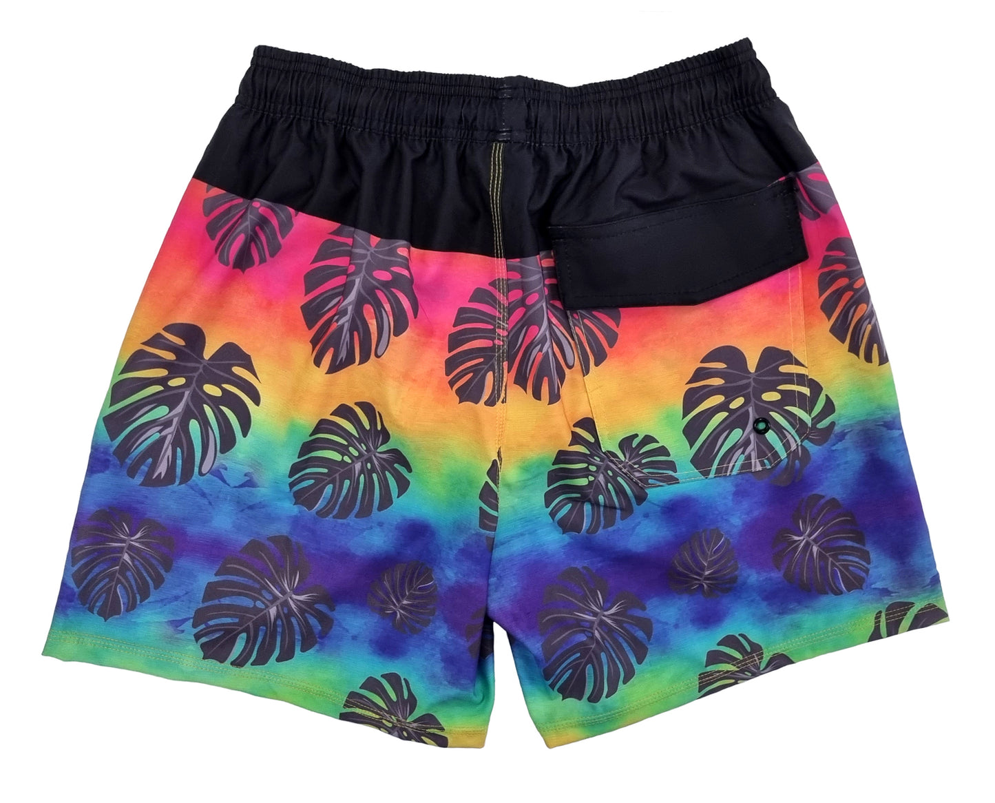 Mens Swim Trunk: Rainbow Sunset