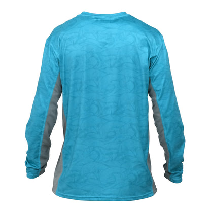 Mens Long Sleeve Sun Shirt: Sea Breeze