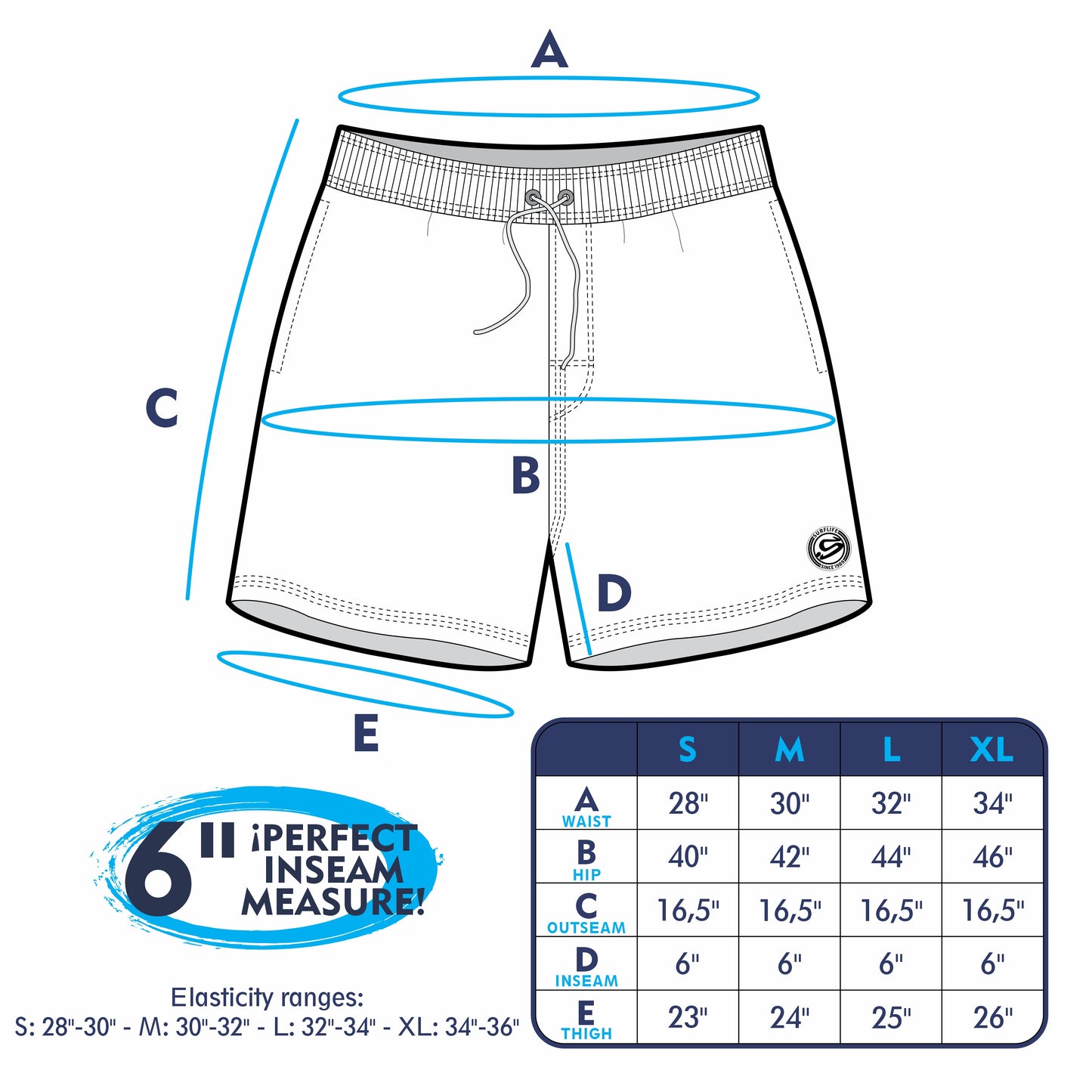 Mens Swim Trunk: Electric Night